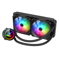 Refroidisseur d'eau pour processeur AIO Ruix ARGB 240 mm INTEL AMD avec affichage de la température