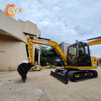 Малоиспользованный гусеничный экскаватор CAT 306E2 6 тонн с ковшом 0,25 м³ и гидромолотом для сноса зданий