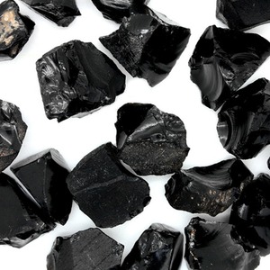 Negro Natural de cristal de obsidiana Precio de <span class=keywords><strong>piedra</strong></span> de duro adornos casera - Product Image 3