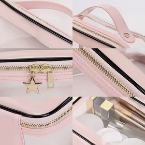 Biểu Tượng Tùy Chỉnh Nhựa Trong Suốt Rõ Ràng Dây Kéo Mỹ Phẩm Ly Hợp Bolsa De Maquillaje Du Lịch Tổ Chức <span class=keywords><strong>Make</strong></span> <span class=keywords><strong>Up</strong></span> Pouch PVC Trang Điểm Túi - Product Image 6