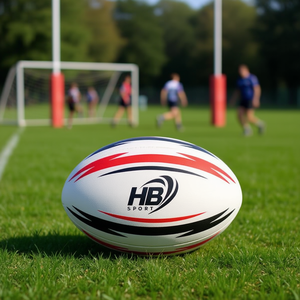 Ballon de rugby HB Sport 30 cm x 16 cm, taille officielle, pour entraînement et matchs - Product Image 2