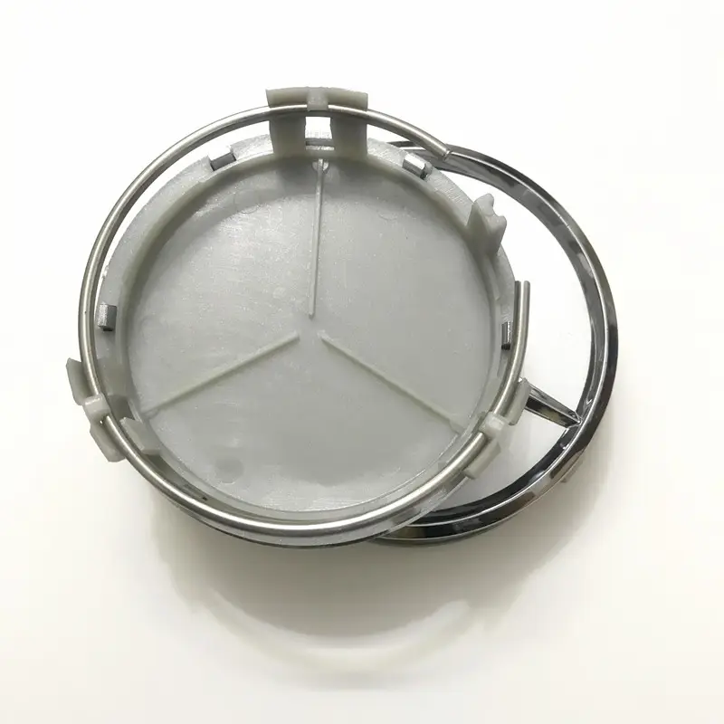 75mm siyah gümüş parlak siyah araba tekerlek merkezi Hub Caps kapak cap rozet amblem Mercedes Benz G M R S araba Styling için