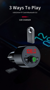 2022 A8 Dual USB Charging PD Car Charger Radio FM Transmitter <strong>Bluetooth</strong>-5.0Mp3 Player - Product Image 4