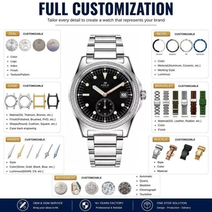 Relojes mecánicos de negocios HAIOU ST1731 de alta gama, personalizados por ODM, reloj de pulsera para hombre con zafiro, 100 m resistente al agua, reloj automático de lujo de 40 mm - Product Image 2