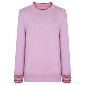 เสื้อยืดแขนยาวสีพื้นสำหรับผู้หญิง ฤดูใบไม้ร่วงต้นและฤดูใบไม้ผลิ ทรงหลวม สไตล์ลำลอง จากโรงงานผู้ผลิต (OEM) - Product Image 1