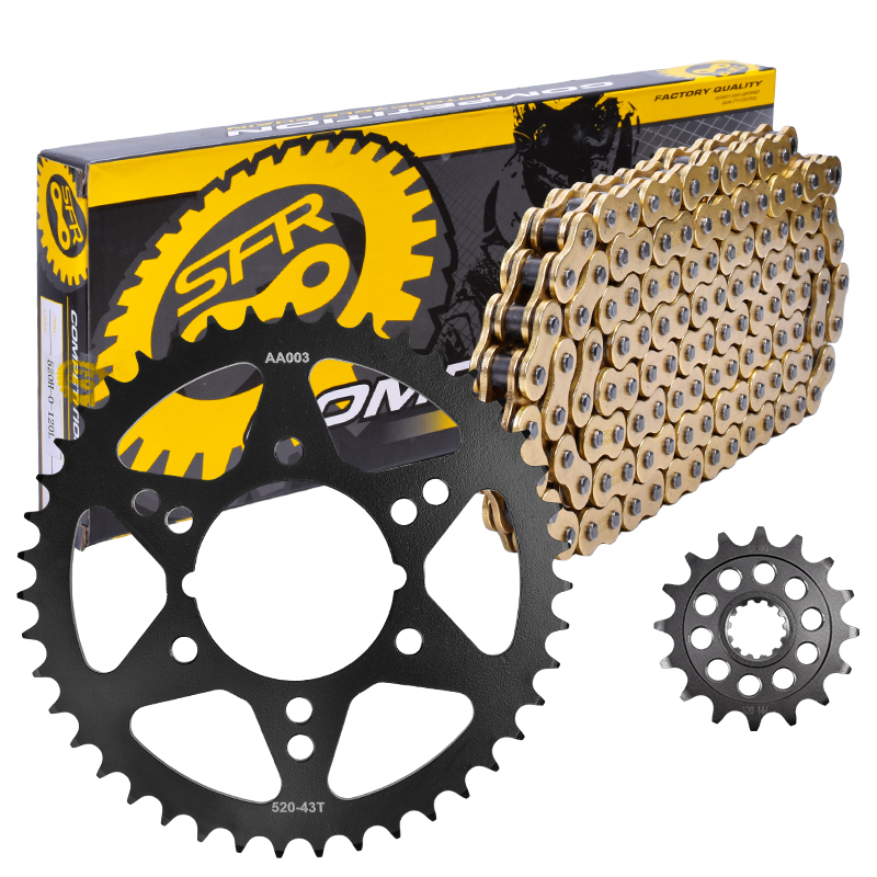 Motorcycle Spare Parts Carburizing Steel Front and Rear Sprocket