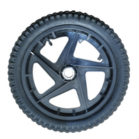 Roue pneumatique en caoutchouc 16x2,4 pouces avec moyeu en aluminium et roulement à billes – Neuve, directement de l'usine, pour poulaillers mobiles et chariots à main