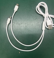 OEM pemisah USB C putih kustom pemisah Y kabel USB mikro 1 in 2 Out untuk pengisian daya ponsel & kamera/penggunaan komputer