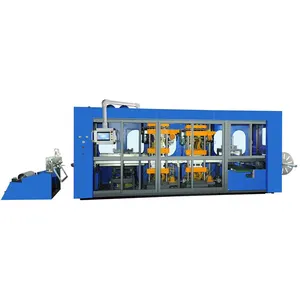 3 three station positive and negative vacuum forming thermoforming machine for plastic products