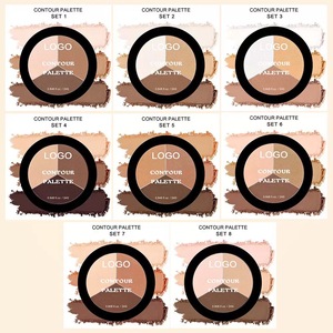 Paleta <span class=keywords><strong>de</strong></span> <span class=keywords><strong>Contorno</strong></span> Vegana <span class=keywords><strong>para</strong></span> Maquillaje Facial, Bronceador Compacto, Polvo Compacto Suave <span class=keywords><strong>de</strong></span> Larga Duración, Bronceador Prensado en 3 Colores - Product Image 5