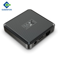 Boîtier TV Internet X98Q Android en plastique noir, prise en charge de plusieurs langues, boîtier STB DC 5V/2A