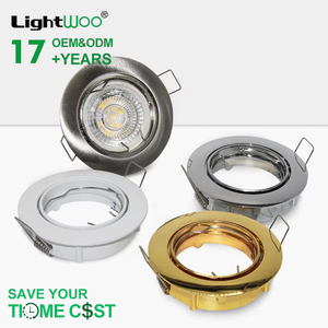 Boîtier encastré personnalisé pour downlight, cadre en aluminium premium pour <span class=keywords><strong>spot</strong></span> GU10 MR16, support vide pour éclairage de plafond, coque de <span class=keywords><strong>spot</strong></span> B2B - Product Image 1