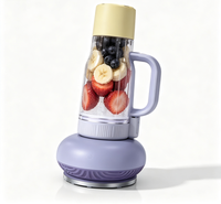 Mixeur personnel portable avec couvercle anti-fuite, pour smoothies, compatible porte-gobelet, presse-agrumes électrique pour les voyages, la salle de sport, la maison et les camping-cars