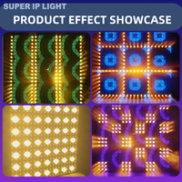 Panneau lumineux matriciel LED RGB 441x0.5W + 49x3W Or, contrôle DMX512 par pixel, effet de scène pour DJ, bar, KTV