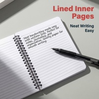 Carnet à spirales avec pages intérieures horizontales de haute qualité et passage fluide des pages – Carnet universel