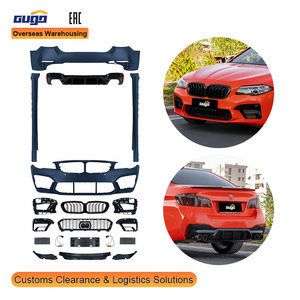 GUGO 2011-2017 pour BMW 5 SERIES Bodykit Mise à niveau vers 2021-2023 M5 MODÈLE Nouveau pare-chocs avant et arrière et garde-boue en plastique PP - Product Image 1