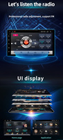 Autoradio Android 12 F60 7 pouces 2 DIN avec lecteur DVD, Bluetooth, Wifi, GPS et radio pour voiture