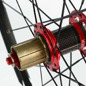 Juego de Ruedas para <span class=keywords><strong>Bicicleta</strong></span> de Montaña RXR <span class=keywords><strong>26</strong></span>/27.5/29 Pulgadas, Llantas de 100/135 mm, Juego de Ruedas de 7-11 Velocidades, Freno de Disco, Buje de Fibra de Carbono, Juego de Ruedas QR para <span class=keywords><strong>Bicicleta</strong></span> - Product Image 6
