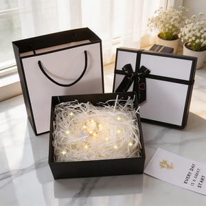 Boîte cadeau pour bijoux avec logo personnalisé, doublure en éponge pour bracelet, montre, collier, bague, boîte de présentation de luxe - Product Image 1