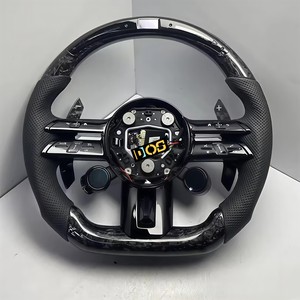 Volante Deportivo DOS Personalizado con Acabado Negro Brillante para <span class=keywords><strong>Mercedes</strong></span>-Benz W212 W221 W222 W205 W204 <span class=keywords><strong>C220</strong></span> W205 W204 GLC63 - Product Image 4