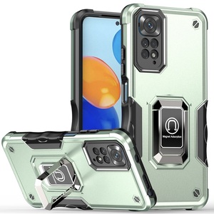 Custodia antiurto per armatura per <span class=keywords><strong>Redmi</strong></span> <span class=keywords><strong>Note</strong></span> 11 <span class=keywords><strong>11S</strong></span> versione globale <span class=keywords><strong>Cover</strong></span> posteriore per telefono con supporto ad anello per Xiaomi <span class=keywords><strong>Redmi</strong></span> <span class=keywords><strong>Note</strong></span> 11 Pro + 5G
