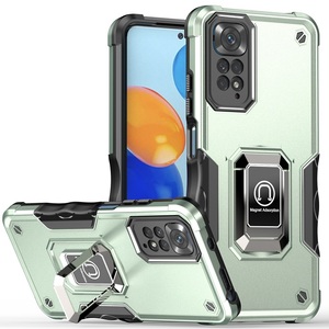 Funda armadura a prueba de golpes para Redmi Note 11 11S, cubierta trasera de teléfono con soporte de anillo, versión Global, para Xiaomi Redmi Note 11 Pro + 5G