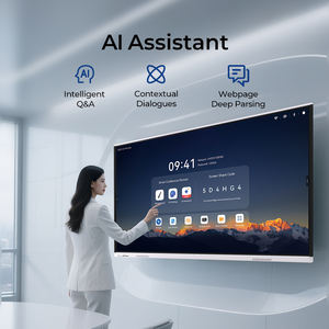 <span class=keywords><strong>Tableau</strong></span> blanc <span class=keywords><strong>interactif</strong></span> intelligent 4K de 65 pouces avec écran tactile 20 points, projection sans fil et protection anti-reflet pour les yeux - Product Image 3