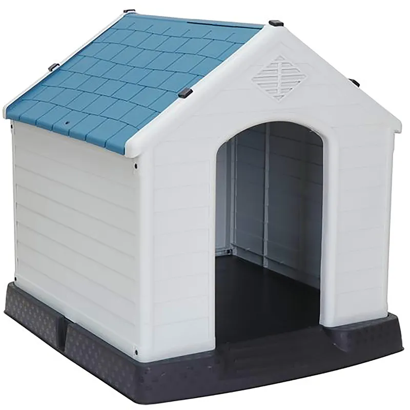 Modern large dog kennel house waterproof PP shelter indoor outdoor plastic dog house