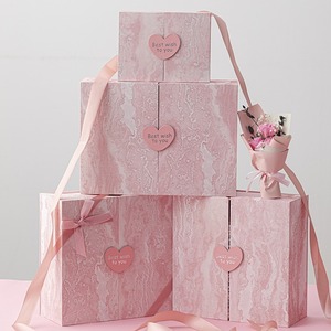 Custom Biodegradable Grey Paper Board Mystery <b>Surprised</b> Gift Magnetic Packaging <b>Box</b> Countdown Christmas Calendar Gift <b>Box</b> - Product Image 1