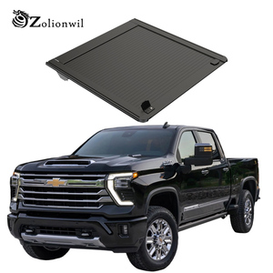 Zolionwil Hard Double Lock Rolling Pickup Tonneau Cover pour <span class=keywords><strong>Chevrolet</strong></span> <span class=keywords><strong>Silverado</strong></span> 2006 2016 2020 1500 2500 HD, pour benne de 8 pieds (5.5, 5.8, 8ft) - Product Image 1