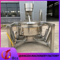 QD Commercial 304 acier inoxydable chauffage au gaz électrique marmite agitation automatique pour soupe bouillie assaisonnement nouvelle cave