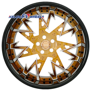 Rines Cóncavos de Aleación de Aluminio Cromados en Oro para Autos, 20 22 24 26 Pulgadas - Product Image 5