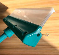 Nettoyeur de vitres Greenwell Eco-Friendly Aqua Blade en silicone avec poignée et serpillière en microfibre pour voiture