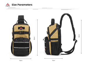 Sac à bandoulière tactique OEM ODM, style fonctionnel, sac à dos de poitrine léger, équipement de plein air pour le camping et la randonnée - Product Image 4