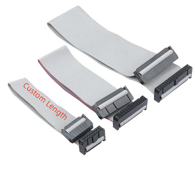 2 Pin Idc Flat Ribbon Cable With 1.27 Mm Pitch Connectors Wire Harness