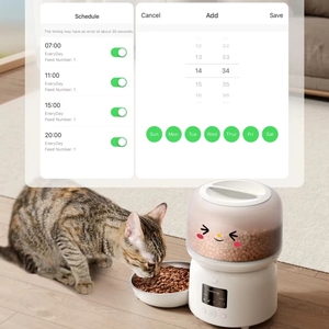 CITICITY Gamelle Intelligente en Acier Inoxydable 3L Distributeur Automatique de Nourriture Sèche avec Contrôle via Application Tuya et Wi-Fi pour Chats et Chiens - Product Image 3
