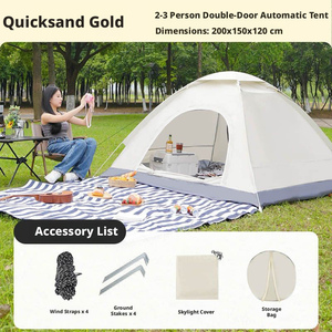 Tente extérieure automatique pour 3-4 personnes, double, simple, protection solaire, coupe-vent, tente de <span class=keywords><strong>camping</strong></span> - Product Image 6