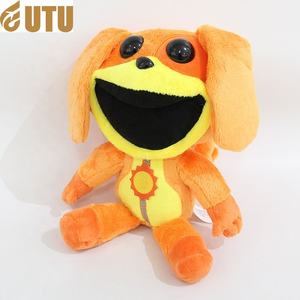 FYQC Scary Smile Animal <b>Plush</b> <b>Toy</b> with Orange Dog and Big Mouth-PP Cotton Filled - Product Image 2