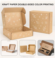 Individuell Bedruckte Wellpappe-Versandbox Langlebiger Kraftpapier-Flachpackbehälter für Bekleidungseinzelhandel Kleinunternehmen Markengründung