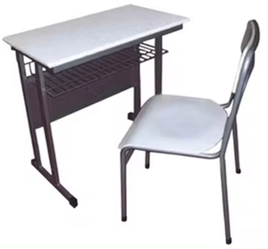 High Quality Modern School Desk With Steel Tube and Metal Mesh Drawer Middle East <b>Chair</b> for Commercial Use PT-0501 Middle East C - Product Image 5