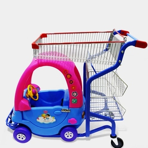 बच्चों प्लास्टिक खरीदारी की टोकरी के साथ एक खिलौना कार - Product Image 3