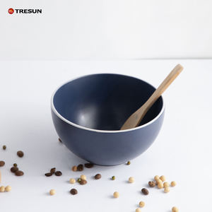 ชามเซรามิกสำหรับอาหารค่ำขนาด5.5นิ้วชามเซรามิกที่คว่ำจานเหมาะสำหรับใส่สลัดข้าวสีฟ้าเข้ม - Product Image 4