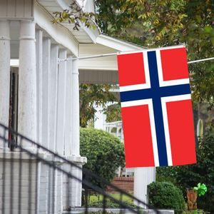 Maßgefertigte 3x5 Fuß Norwegische Nationalflagge aus Polyester-Material Geeignet für Regierung und Privat - Product Image 1