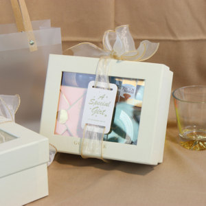 Lid and Base Bow Tie <strong>Small</strong> Transparent Window Wedding Return Bride Groom Gift <strong>Box</strong> <strong>Paper</strong> Perfume Gift <strong>Box</strong> with clear Pvc Window - Product Image 5
