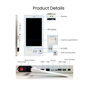 INSOVISION 21.5'' Vertical Stand/wall Mount Kiosk <b>Receipt</b> <b>Printer</b> Capacitive Touch Payment Terminal Parking Settlement Kiosk - Product Image 5