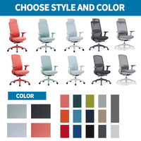Chaise de bureau ergonomique de luxe pour personnel, chaise de bureau réglable avec support lombaire
