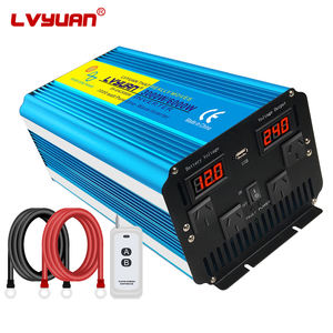 Convertisseur de tension d'alimentation à onde sinusoïdale pure <span class=keywords><strong>24V</strong></span> 48V 220V 4000W 8000W de pointe, fourni par l'usine, avec <span class=keywords><strong>prise</strong></span> EU - Product Image 2