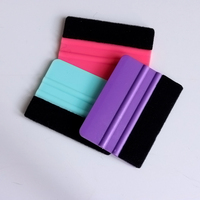 Raclette à film autocollant en plastique avec logo personnalisé, couleurs variées pour utilisation automobile