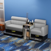 Canapé de billard commercial moderne en cuir PU, modèle 4SD-1, pour bureau, appartement, compatible avec le tennis de table, salles de billard