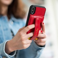Étui de téléphone portable en cuir mains libres, bandoulière, sac à main avec sangle, porte-cartes, porte-monnaie pour accessoires de téléphone Iphone, gratuit